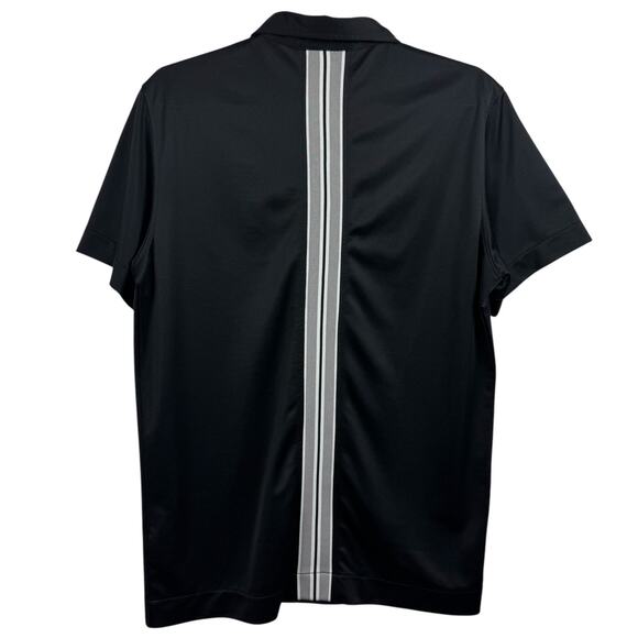 Men's J.Lindeberg Black  Short Sleeve‎ Regular Fit Performance Casual Polo M - Picture 3 of 9